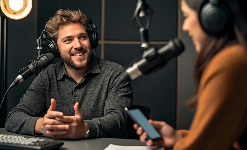 Using Hedy in a podcast interview